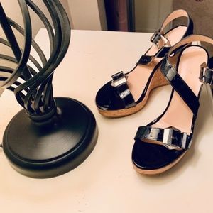 Stuart Weitzman Patent leather Wedges -Elsie Sanda